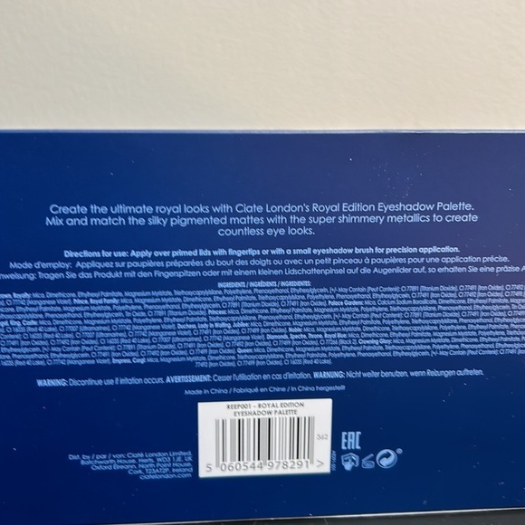 NWT CIATÉ LONDON Royal Edition Eyeshadow  Palette  2/$25 When Bundled - Picture 3 of 3